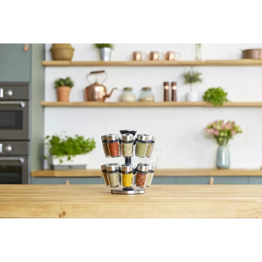 Cole&Mason - Forgatható fűszertartó állvány MASTER 17 db