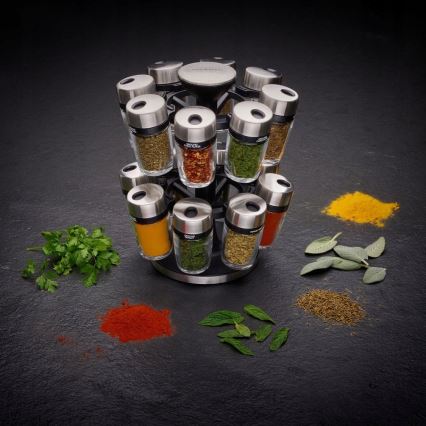 Cole&Mason - Forgatható fűszertartó állvány MASTER 17 db