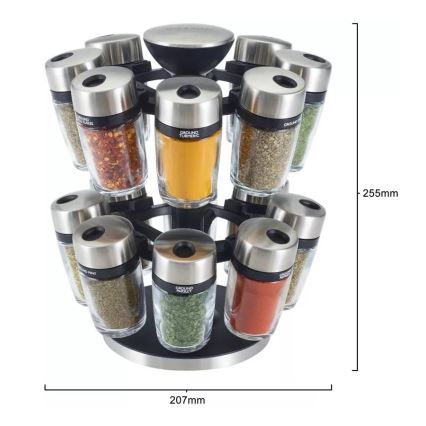 Cole&Mason - Forgatható fűszertartó állvány MASTER 17 db
