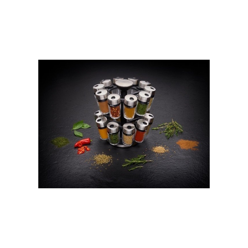 Cole&Mason - Forgatható fűszertartó állvány MASTER 21 db