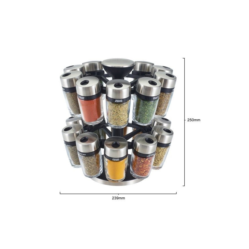 Cole&Mason - Forgatható fűszertartó állvány MASTER 21 db