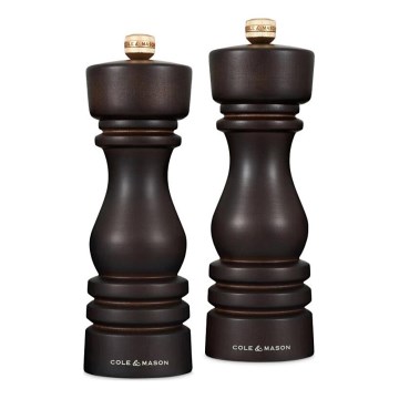 Cole&Mason - Só és bors őrlő készlet LONDON 2 db 18 cm bükk/fa barna