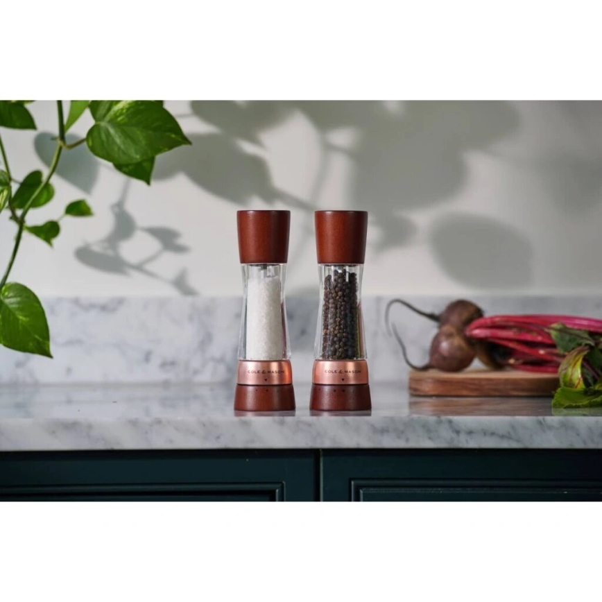 Cole&Mason - Só- és borsdaráló készlet DERWENT 2 db 19 cm bükkfa/barna