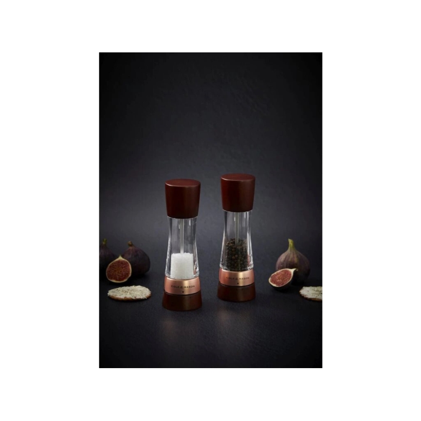 Cole&Mason - Só- és borsdaráló készlet DERWENT 2 db 19 cm bükkfa/barna