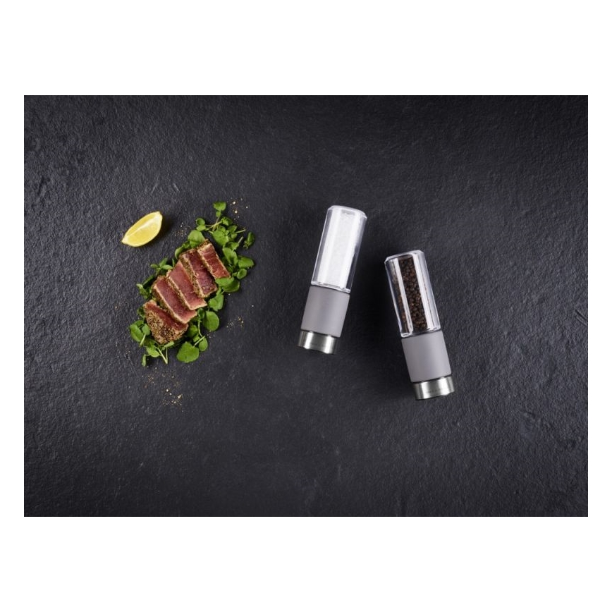 Cole&Mason - Só- és borsdaráló készlet REGENT CONCRETE 2 db beton 18 cm