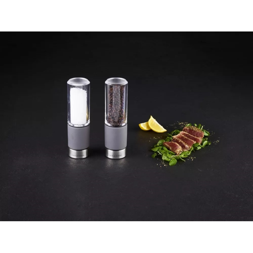 Cole&Mason - Só- és borsdaráló készlet REGENT CONCRETE 2 db beton 18 cm