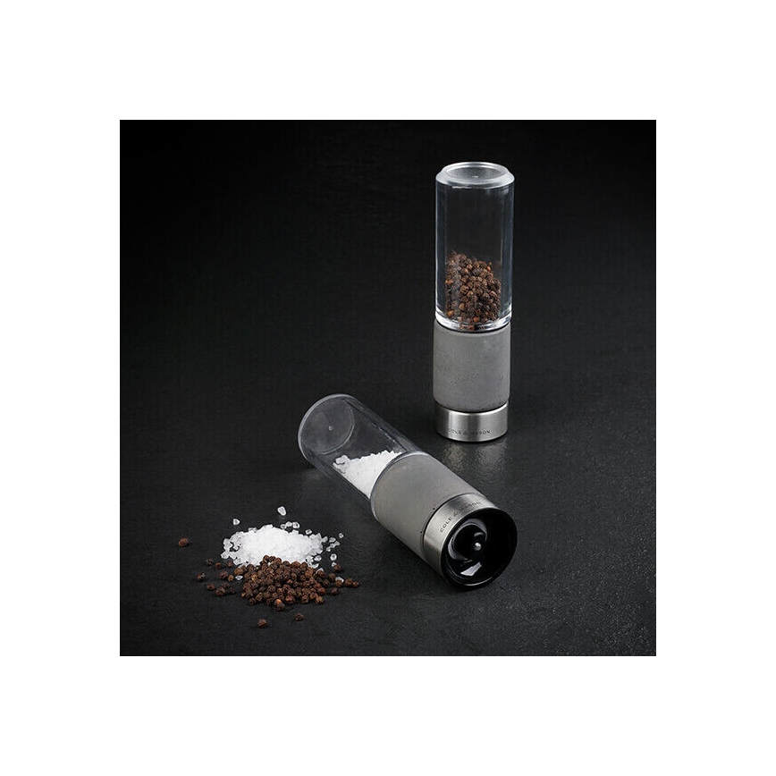 Cole&Mason - Só- és borsdaráló készlet REGENT CONCRETE 2 db beton 18 cm