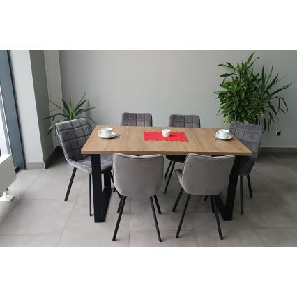 Kinyitható étkezőasztal COLIN tölgy