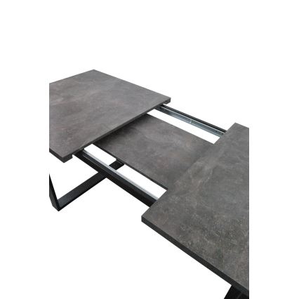 Kihajtható étkezőasztal COLIN szürke