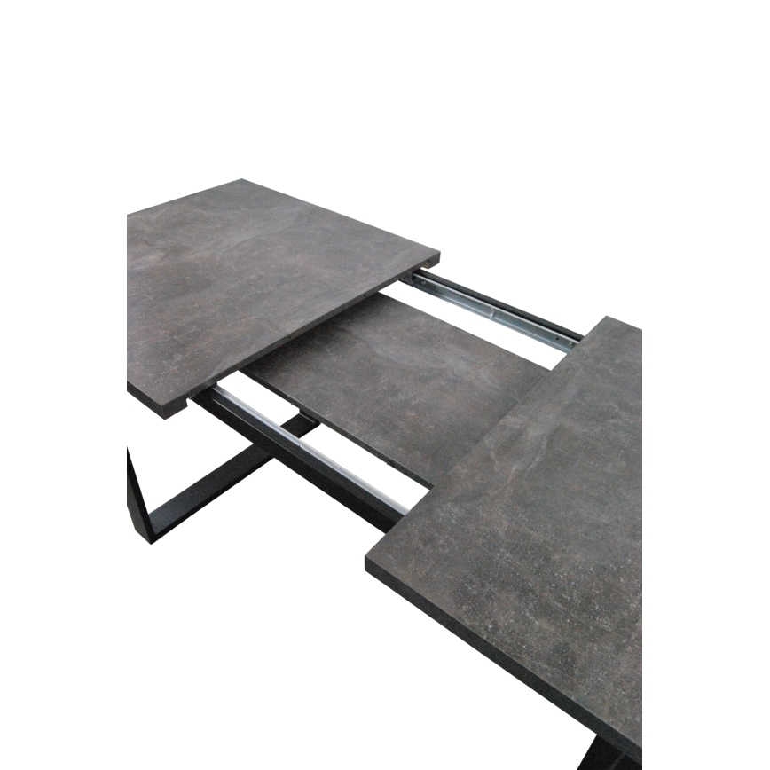 Kihajtható étkezőasztal COLIN szürke