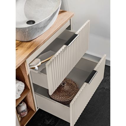 COMAD ADEL CASHMERE 82-80-2S - Fürdőszobai mosdó alatti szekrény ADEL 57x80,2 cm bézs