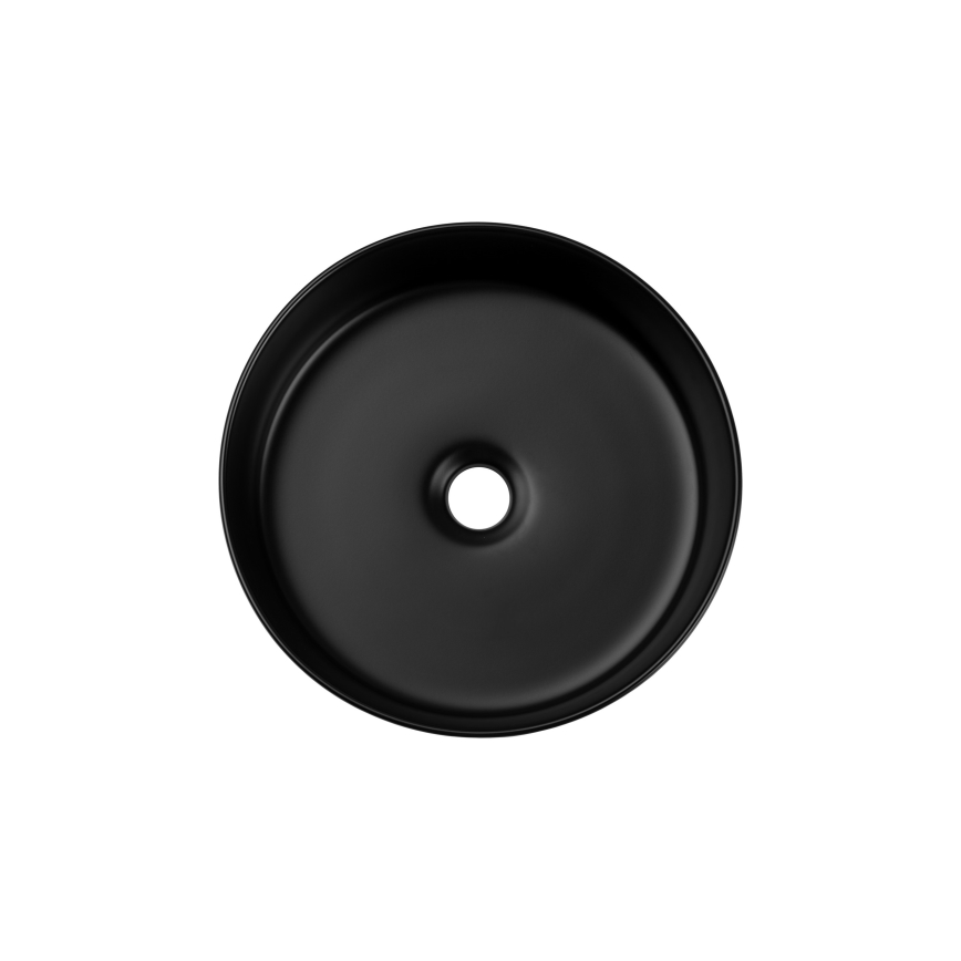COMAD BEYOND 2 BLACK (E-6565) - BEYOND mosdó 36 cm átmérővel, kerámia/matt fekete, pultba építhető