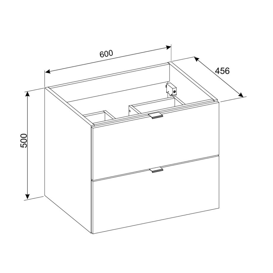 COMAD DALIA CASHMERE 82-60-46-2S - Mosdó alatti fürdőszobaszekrény DALIA 50x60 cm bézs