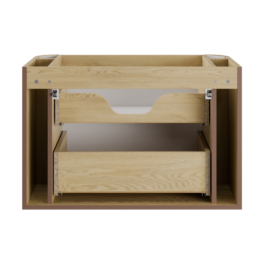COMAD OVALIA CREMONA 82-80-46-2S - OVALIA mosdó alatti fürdőszobai szekrény 52x80 cm, Cremona tölgy