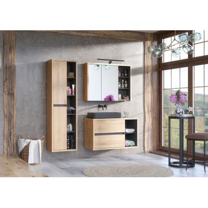 COMAD UM-6276 SLIM 40 BLACK DP - SLIM mosdó 37x37 cm kerámia/matt fekete