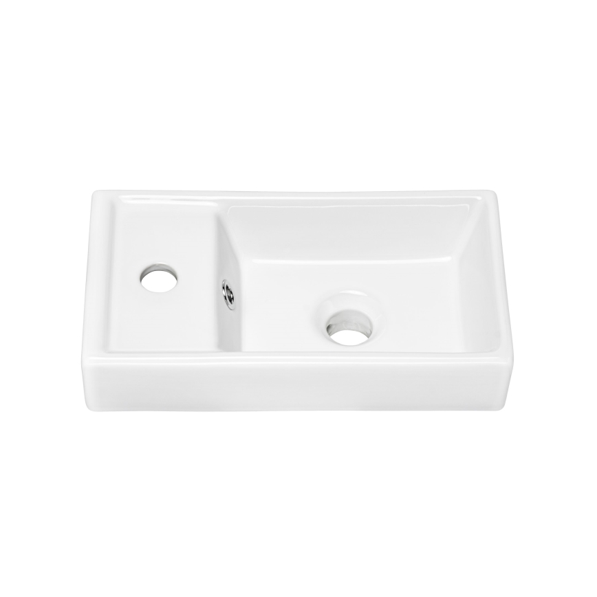 COMAD UM-VEDEA 40 - VEDEA 40x22 cm-es mosdó asztalra, kerámia/fényes fehér