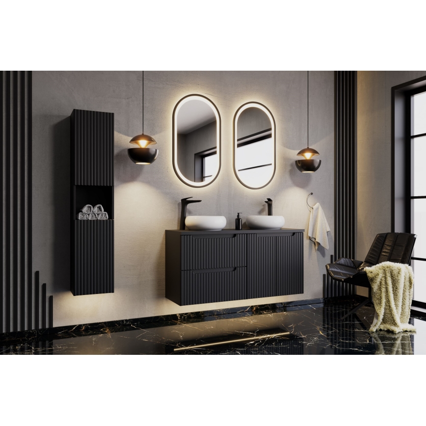 COMAD UN-WIKI-SW - WIKI mosdó 36 cm átmérőjű, kerámia, fényes fehér, pultba építhető