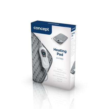 Concept DV7360 - Elektromos melegítő takaró 100W/230V 30x40 cm szürke