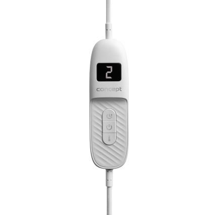 Concept DV7420 - Elektromos melegítő takaró 160W/230V 180x130 cm szürke/fehér