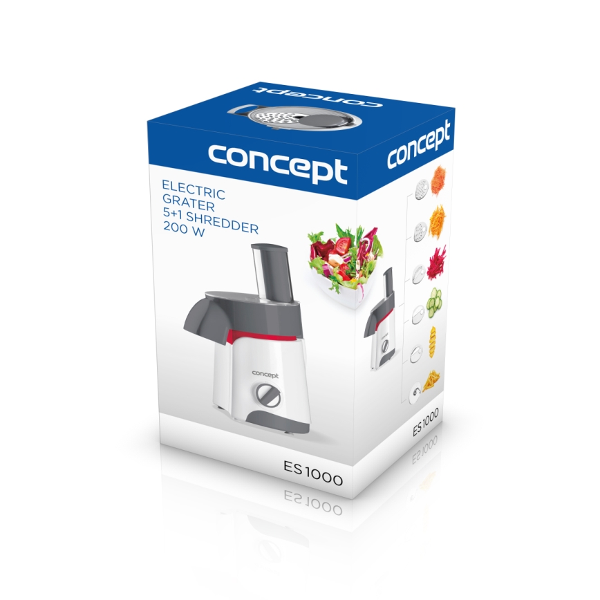 Concept ES1000 - Elektromos reszelő 200W/230V fehér/szürke