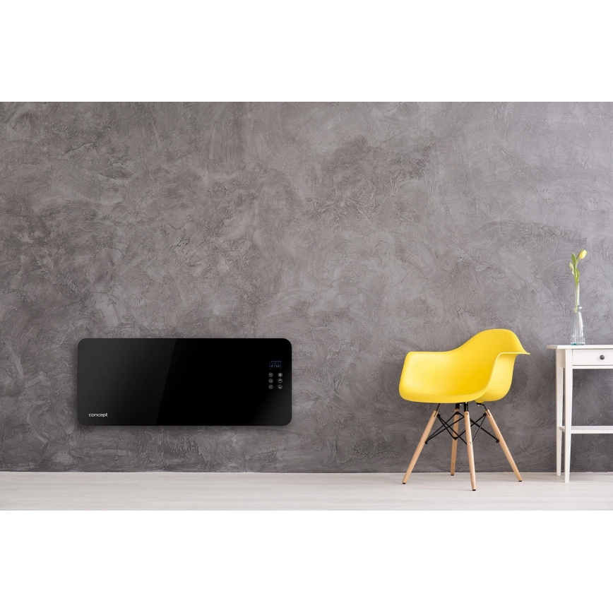 Concept KS4010 - Elektromos konvektor (1000/2000 W) IP24 fekete + távirányító