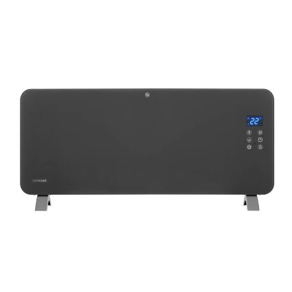 Concept KS4100 - Okos elektromos konvektor/hősugárzó 1000/2000W Wi-Fi IP24 szürke