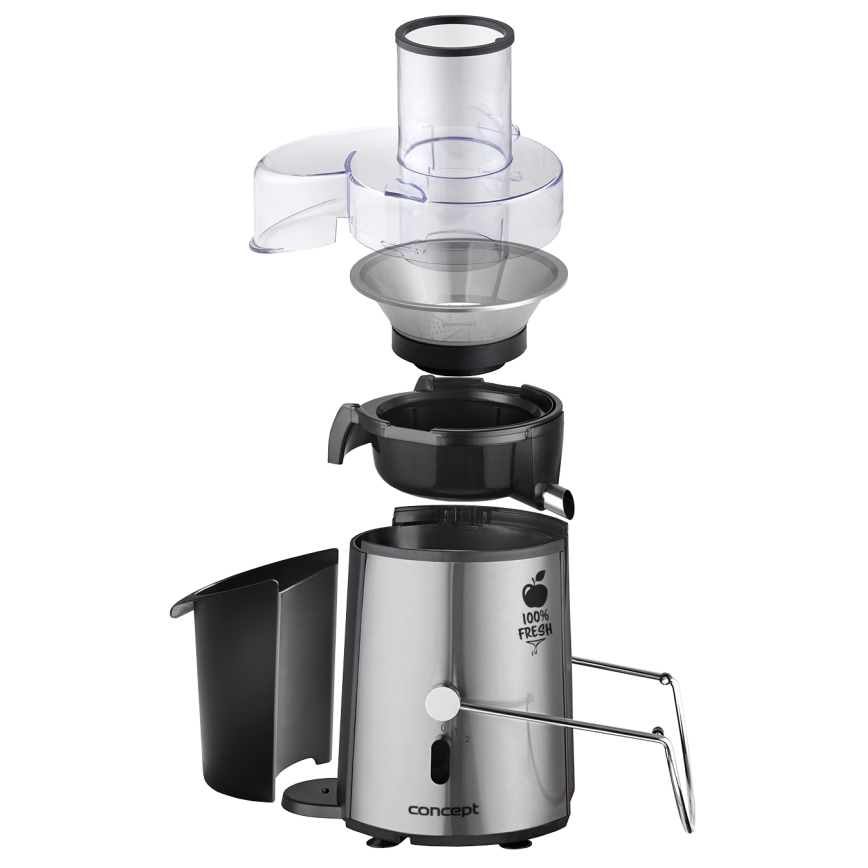 Concept LO7026 - Centrifugális facsaró 1000W/230V fekete/rozsdamentes