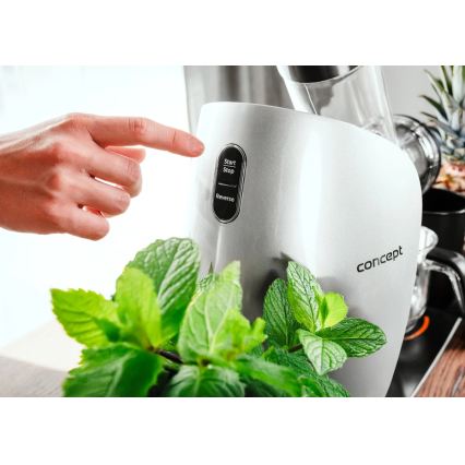 Concept LO7250 - Vízszintes csigás gyümölcsprés 200W/230V fekete/rozsdamentes acél