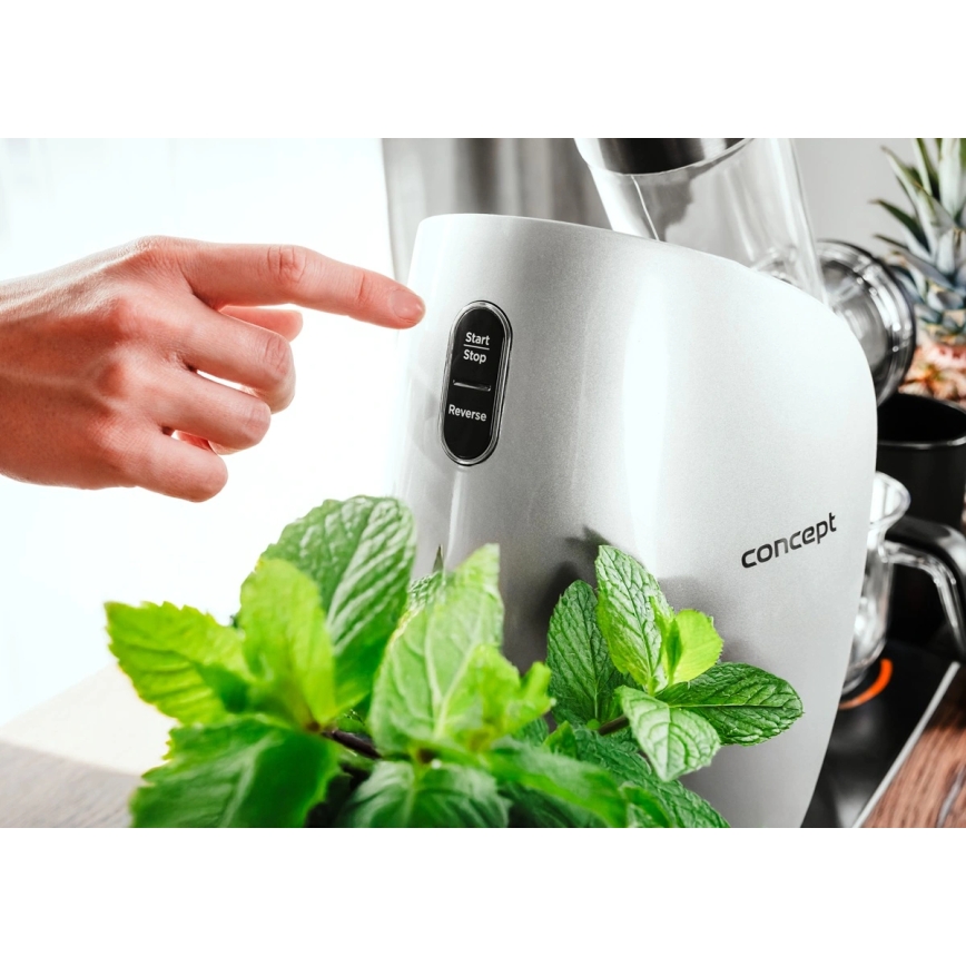 Concept LO7250 - Vízszintes csigás gyümölcsprés 200W/230V fekete/rozsdamentes acél