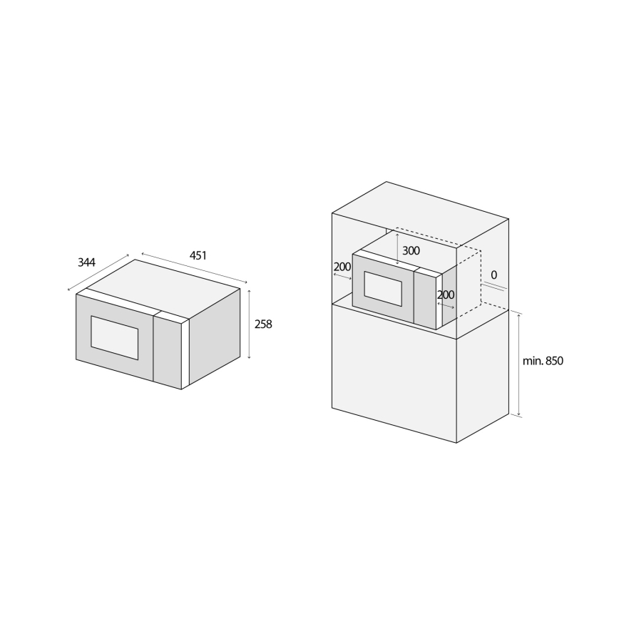 Concept MT3520bc - Mikrohullámú sütő 800W/230V 20 l fekete