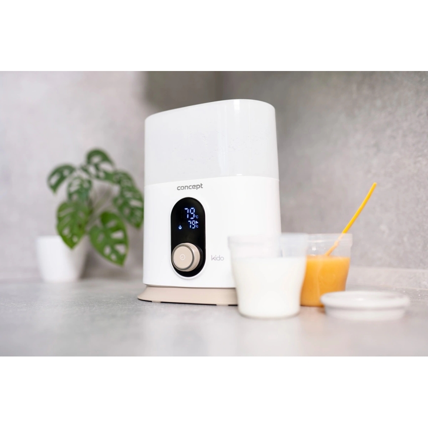 Concept OL4010 - KIDO 3 az 1-ben cumisüveg-melegítő 200W/230V fehér