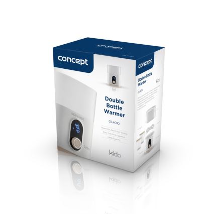 Concept OL4010 - KIDO 3 az 1-ben cumisüveg-melegítő 200W/230V fehér