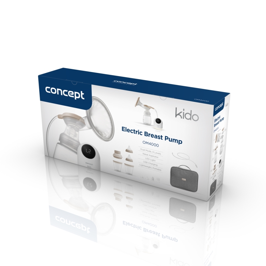 Concept OM4000 - Elektromos mellszívó 2 az 1-ben KIDO, fehér