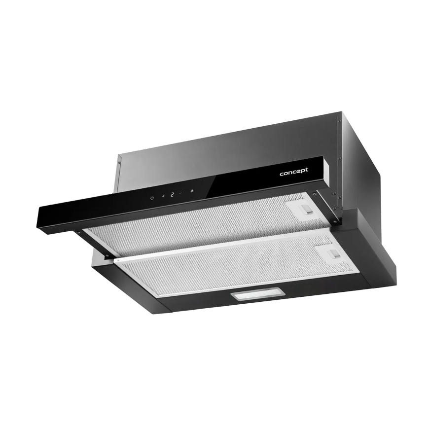 Concept OPV3860bc - 60 cm-es kihúzható páraelszívó, fekete