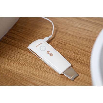 Concept PO2030 - Kozmetikai ultrahangos spatula PERFECT SKIN 2,5W/5V USB 600 mAh fehér