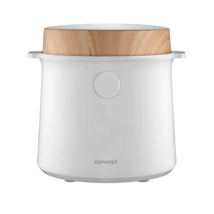 Concept RE3030 - Digitális rizsfőző 2 az 1-ben 380W/230V 1,5 l fehér/fa dekor