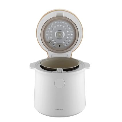 Concept RE3030 - Digitális rizsfőző 2 az 1-ben 380W/230V 1,5 l fehér/fa dekor