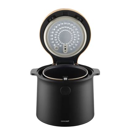 Concept RE4040 - Digitális rizsfőző 2 az 1-ben 450W/230V 2 l fekete/fa dekor