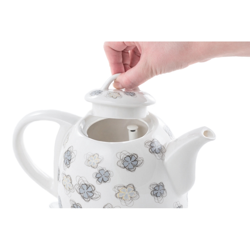 Concept RK0010ne - Elektromos vízforraló 1 l 1100W/230V fehér/kerámia