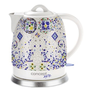 Concept RK0020 - Elektromos vízforraló 1,5 l 1350W/230V színes/kerámia
