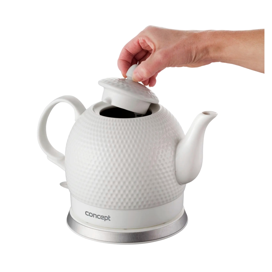 Concept RK0050 - Vízforraló 1,2 l, 1000 W/230 V, fehér/kerámia