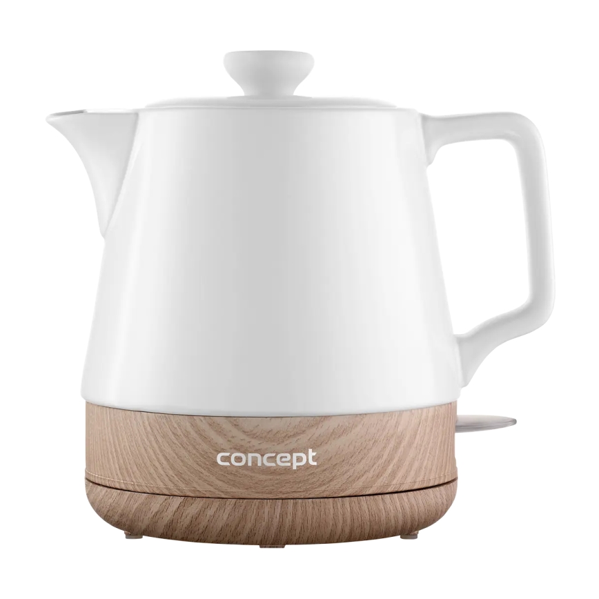 Concept RK0060 - Vízforraló 1 l 1000 W/230 V fehér/kerámia
