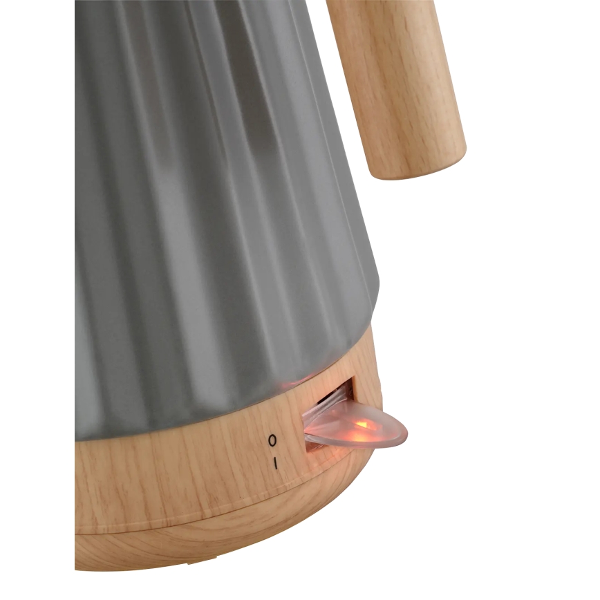 Concept RK0092 - Vízforraló 1,5 l 1500W/230V sötétszürke/fa dekor/kerámia