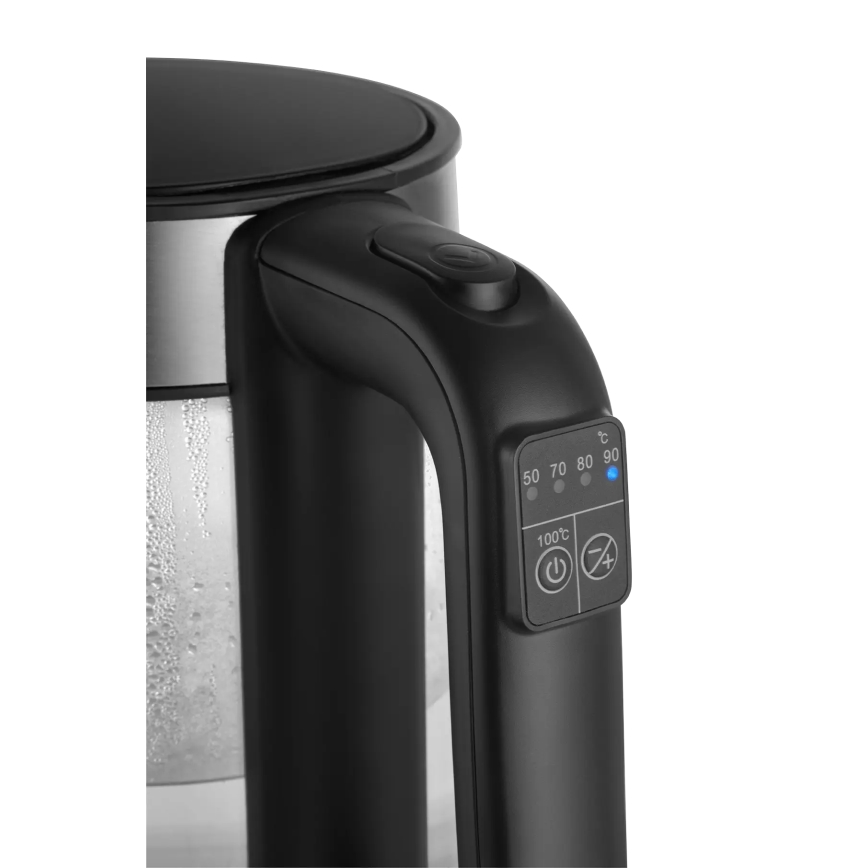 Concept RK4067 - Elektromos vízforraló hőmérséklet-szabályozással, 1,7 l, 2200 W/230 V, rozsdamentes acél