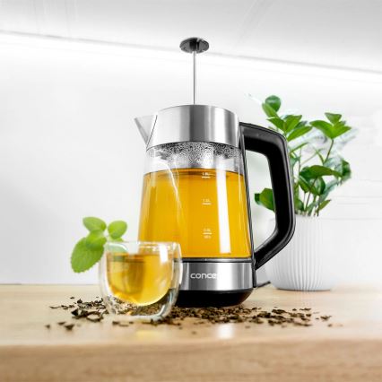 Concept RK4190 - 1,7 l rozsdamentes acél vízforraló hőmérséklet-szabályozással és szűrővel, 2200 W/230 V