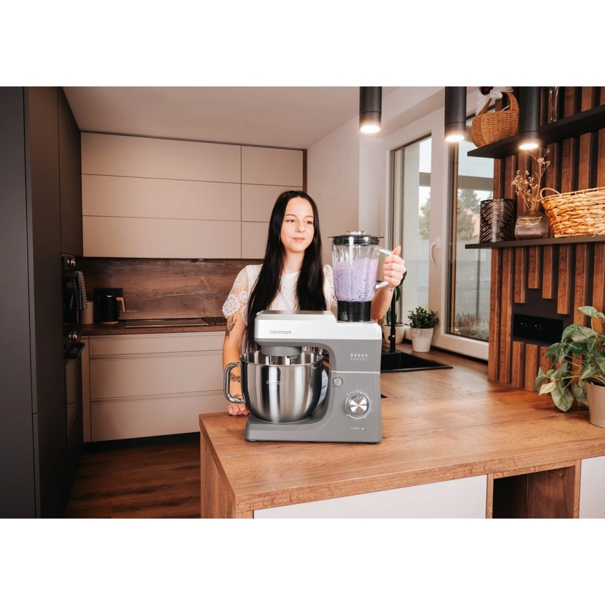 Concept RM6000 - Konyhai planetáris robotgép DOUGH EXPERT 1900W/230V antracit/rozsdamentes acél
