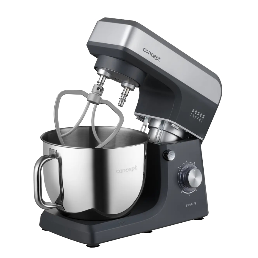 Concept RM6010 - Planetáris konyhai robotgép DOUGH EXPERT 1900W/230V antracit/rozsdamentes acél