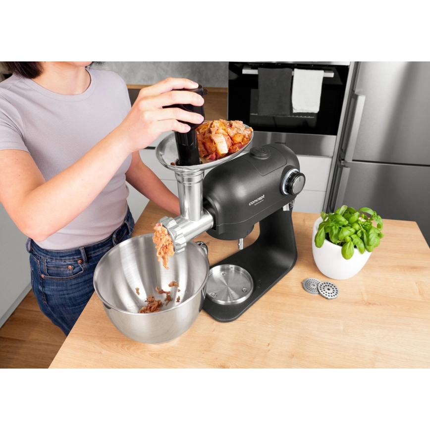 Concept RM8000 - Konyhai robotgép rozsdamentes keverőtállal 1200W/230V fekete