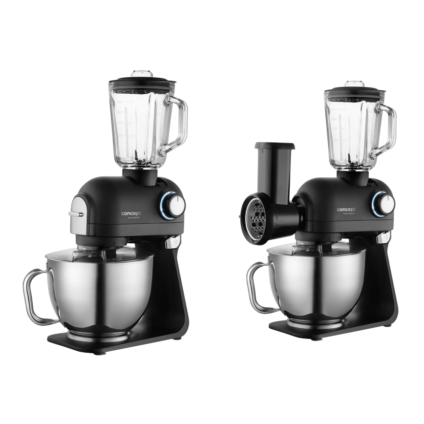 Concept RM8000 - Konyhai robotgép rozsdamentes keverőtállal 1200W/230V fekete