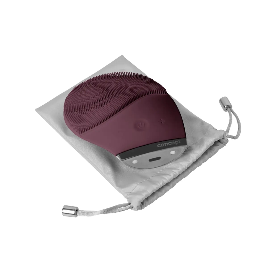 Concept SK9101 - SONIVIBE arctisztító kefe 2 W/5 V, 250 mAh, IPX7, piros